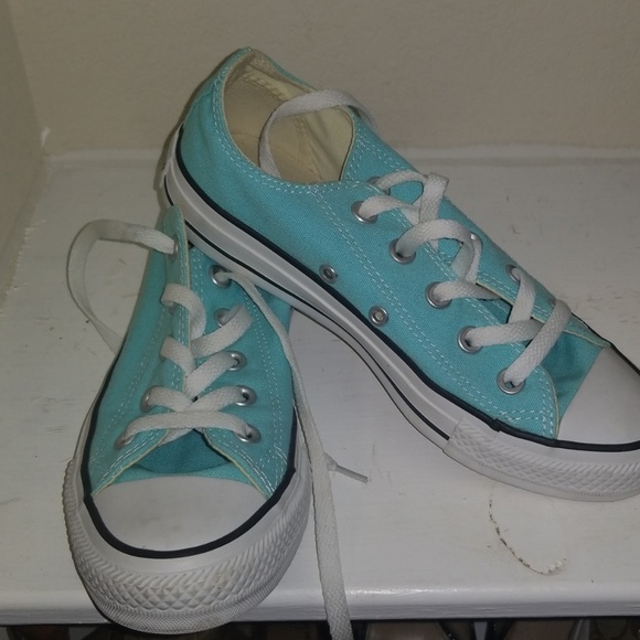 aqua chuck taylors